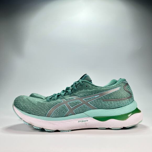 Asics Gel-Nimbus 24 Seafoam Green Lace Up Running Shoes 1012B201 Women's Size 10 - Picture 4 of 12